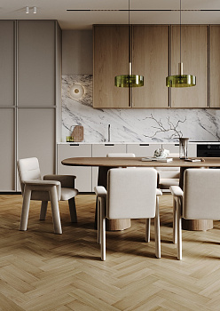 Кварцевый ламинат Fargo Штучный паркет Дуб Аттика 44-88174-003