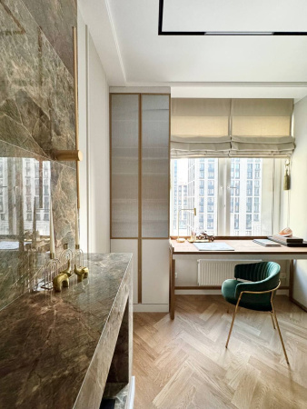 Кварцевый паркет Quartz Parquet Штучный паркет Дуб Карельский 44-419 5/0,6 мм 